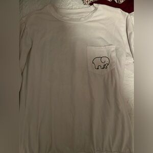 Women’s Long sleeve, Ivory ella tee, XS, White